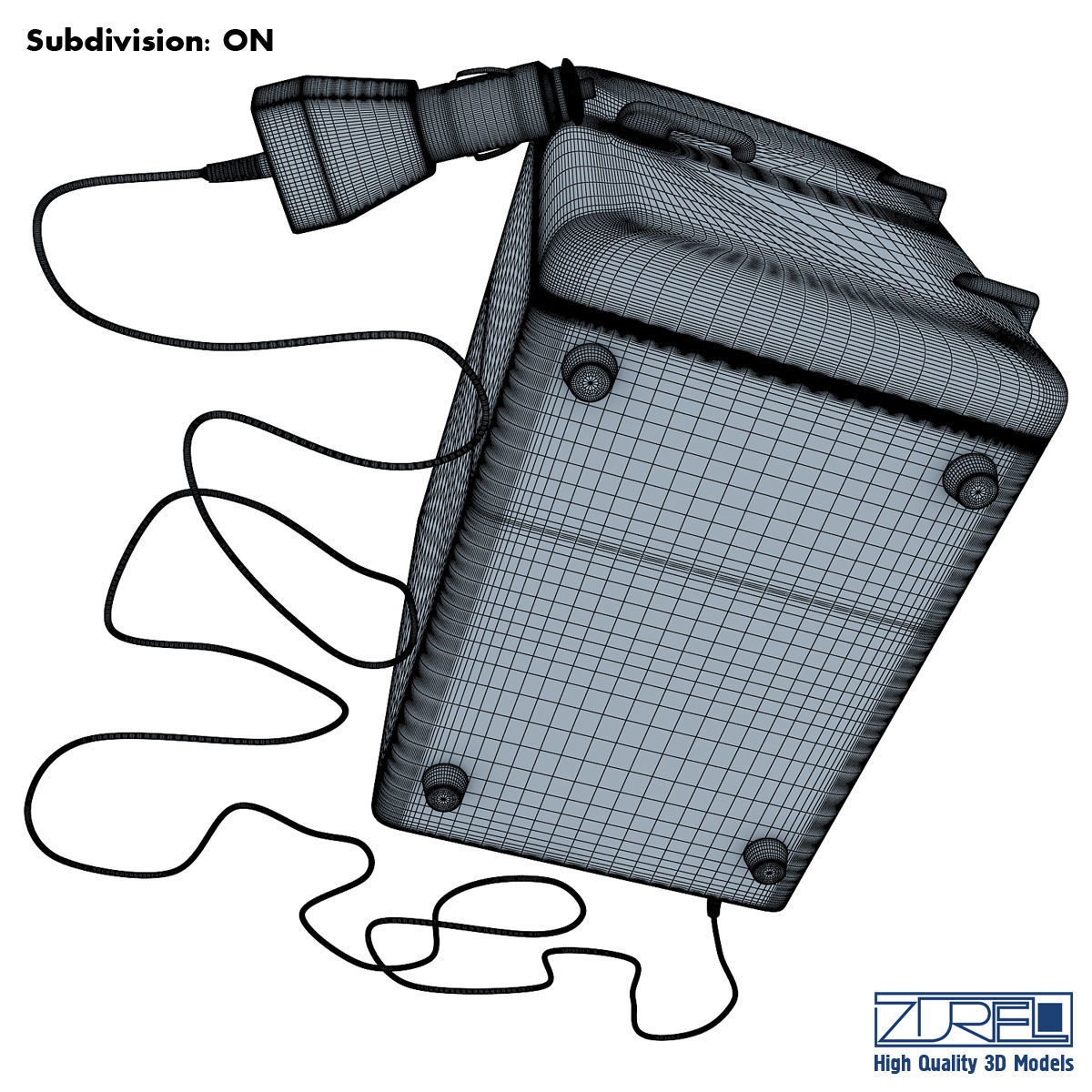 Mini fridge 3D model_12