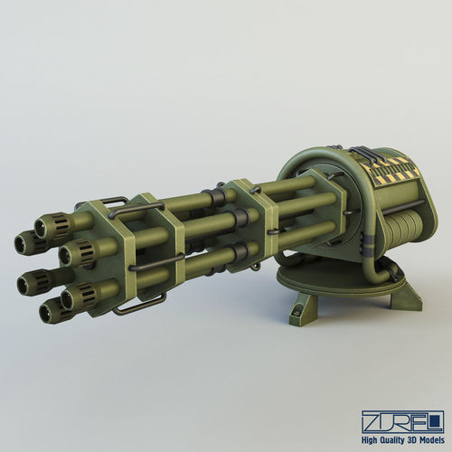 Machine gun CIZ 3D model