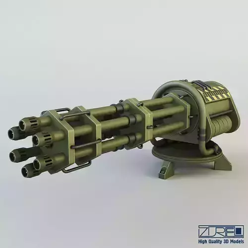 Machine gun CIZ 3D model