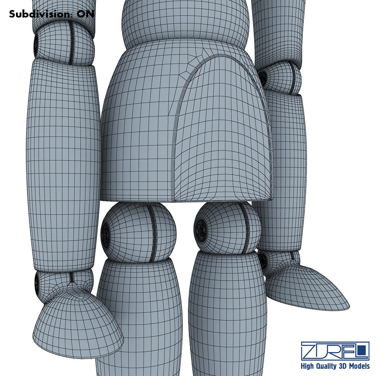 Human figure from 3D model_10