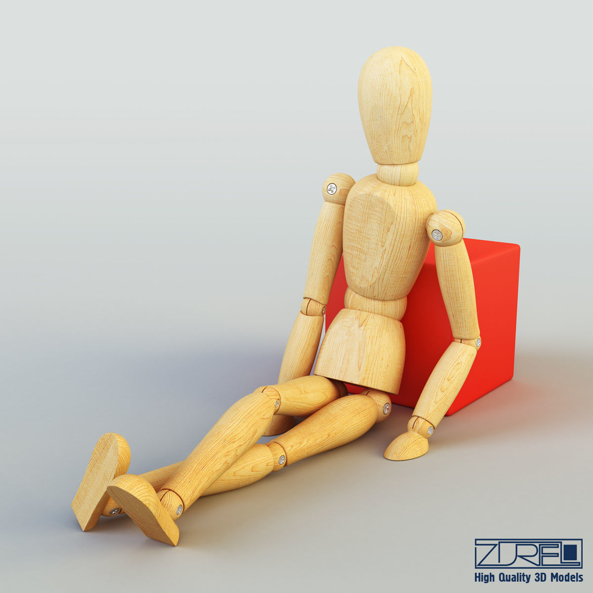 Human figure from 3D model_3