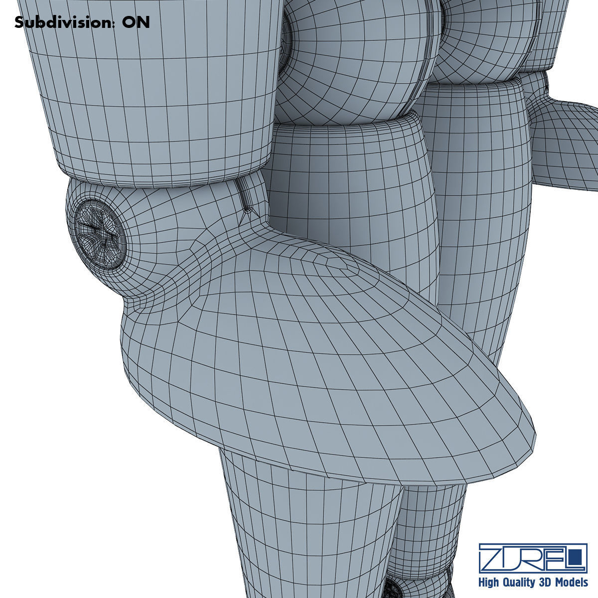 Human figure from 3D model_11