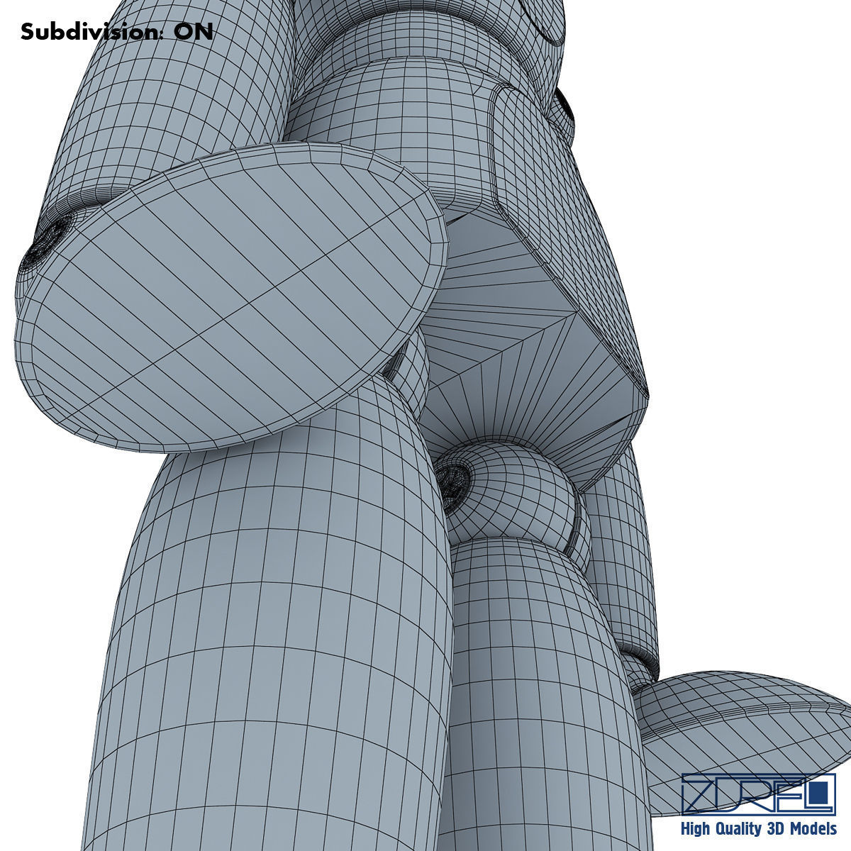 Human figure from 3D model_12