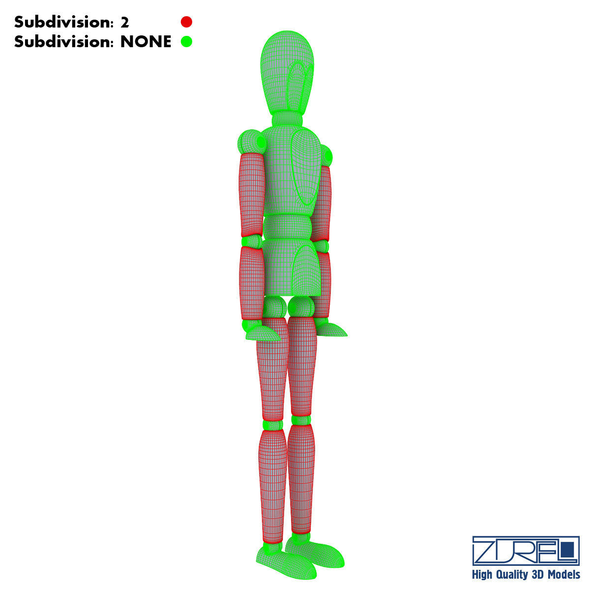 Human figure from 3D model_17