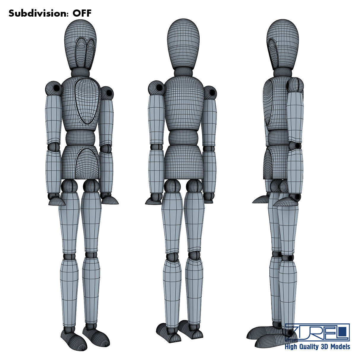 Human figure from 3D model_6