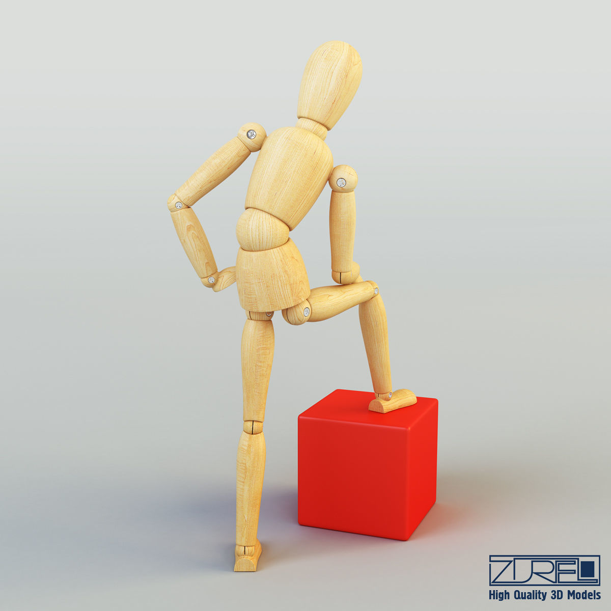 Human figure from 3D model_1