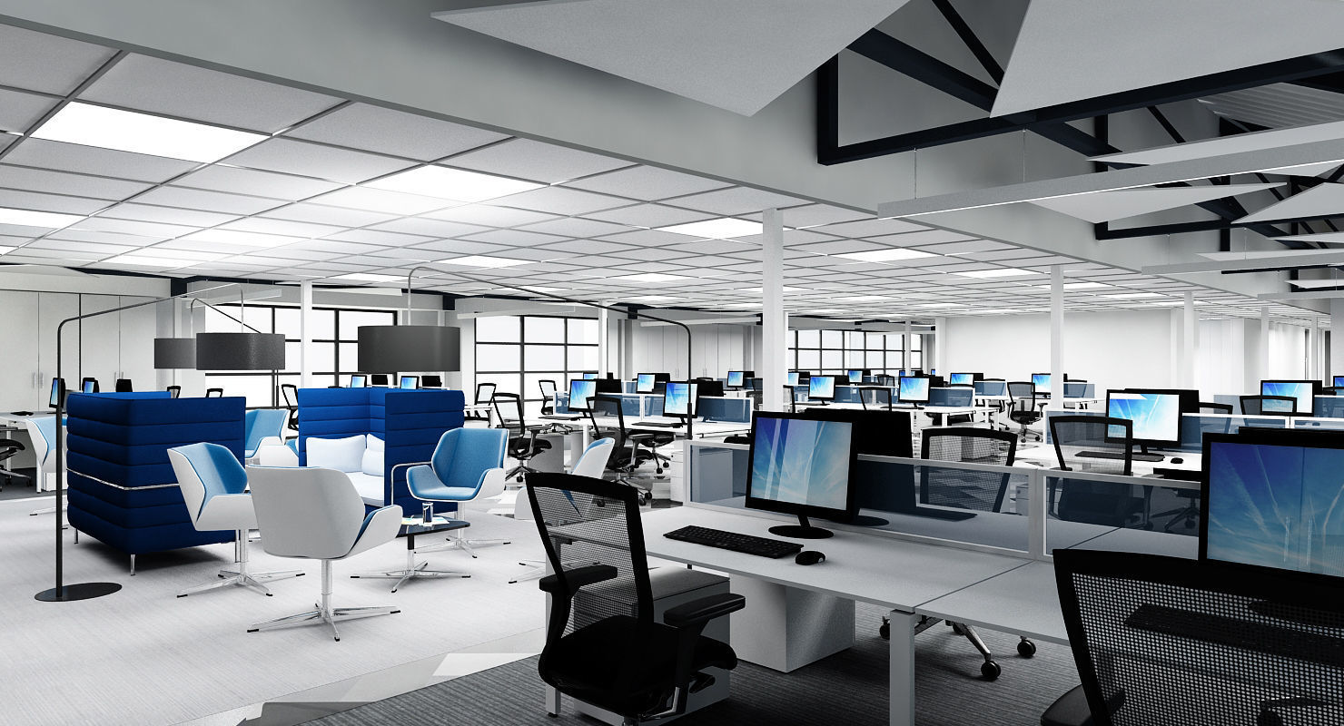 Full Office Interior 8 3D model_5