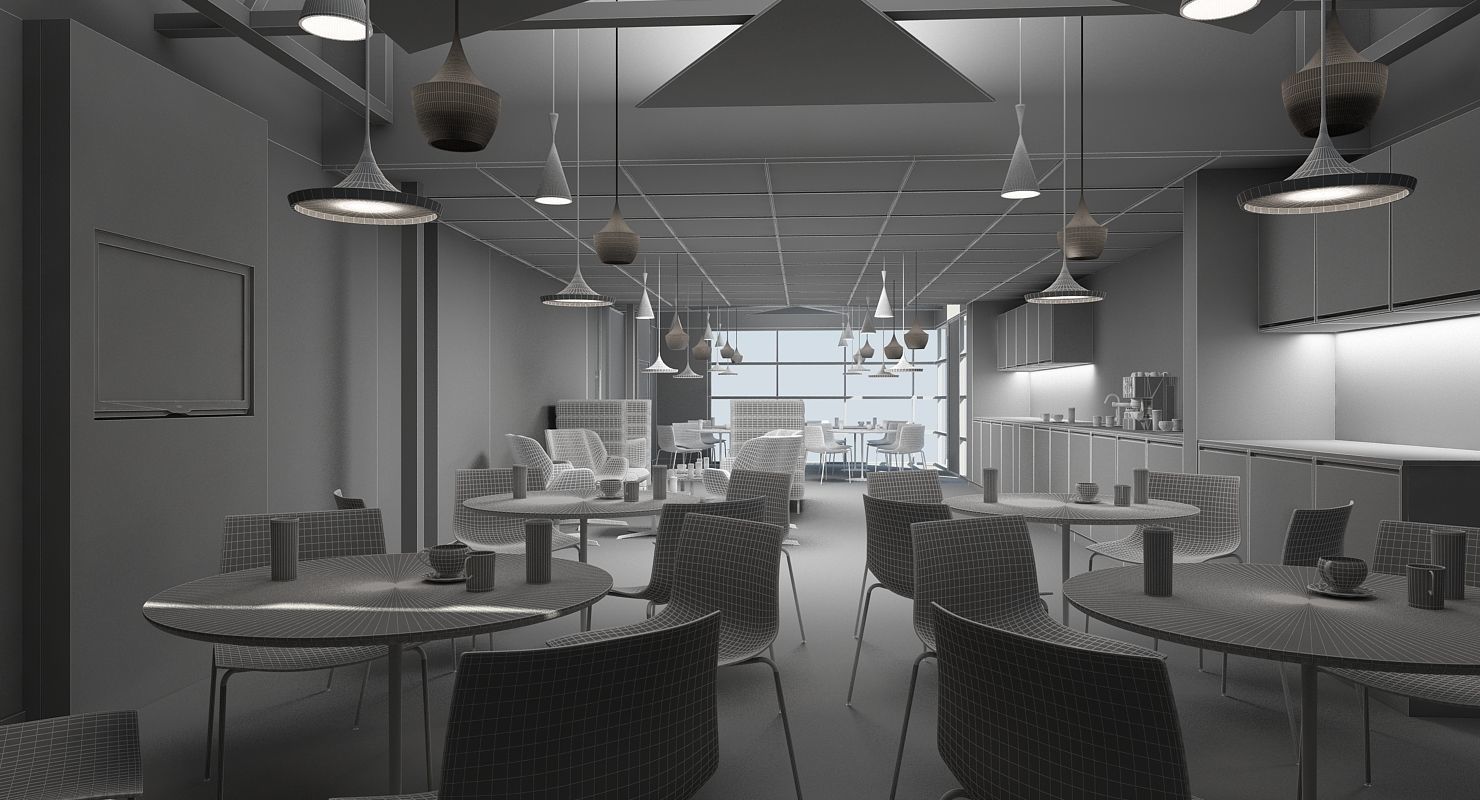 Full Office Interior 8 3D model_11