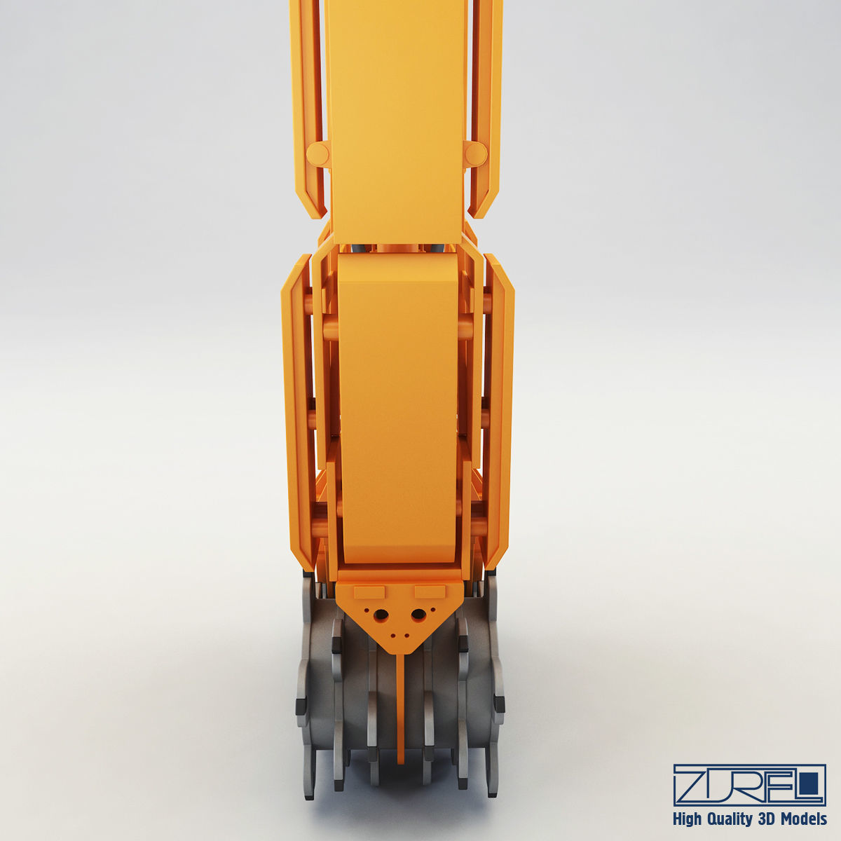 Drilling rig Low-poly 3D model_4