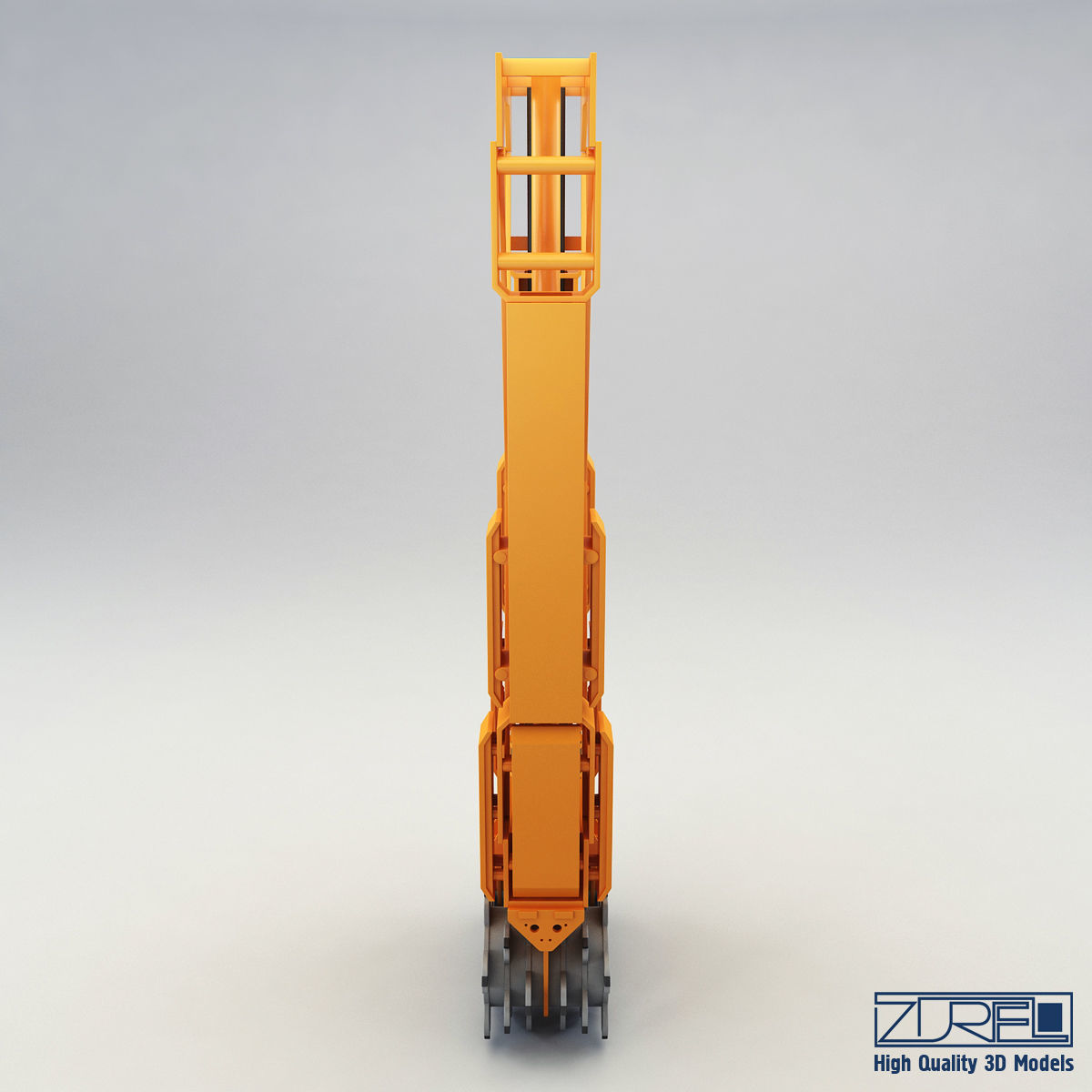 Drilling rig Low-poly 3D model_5