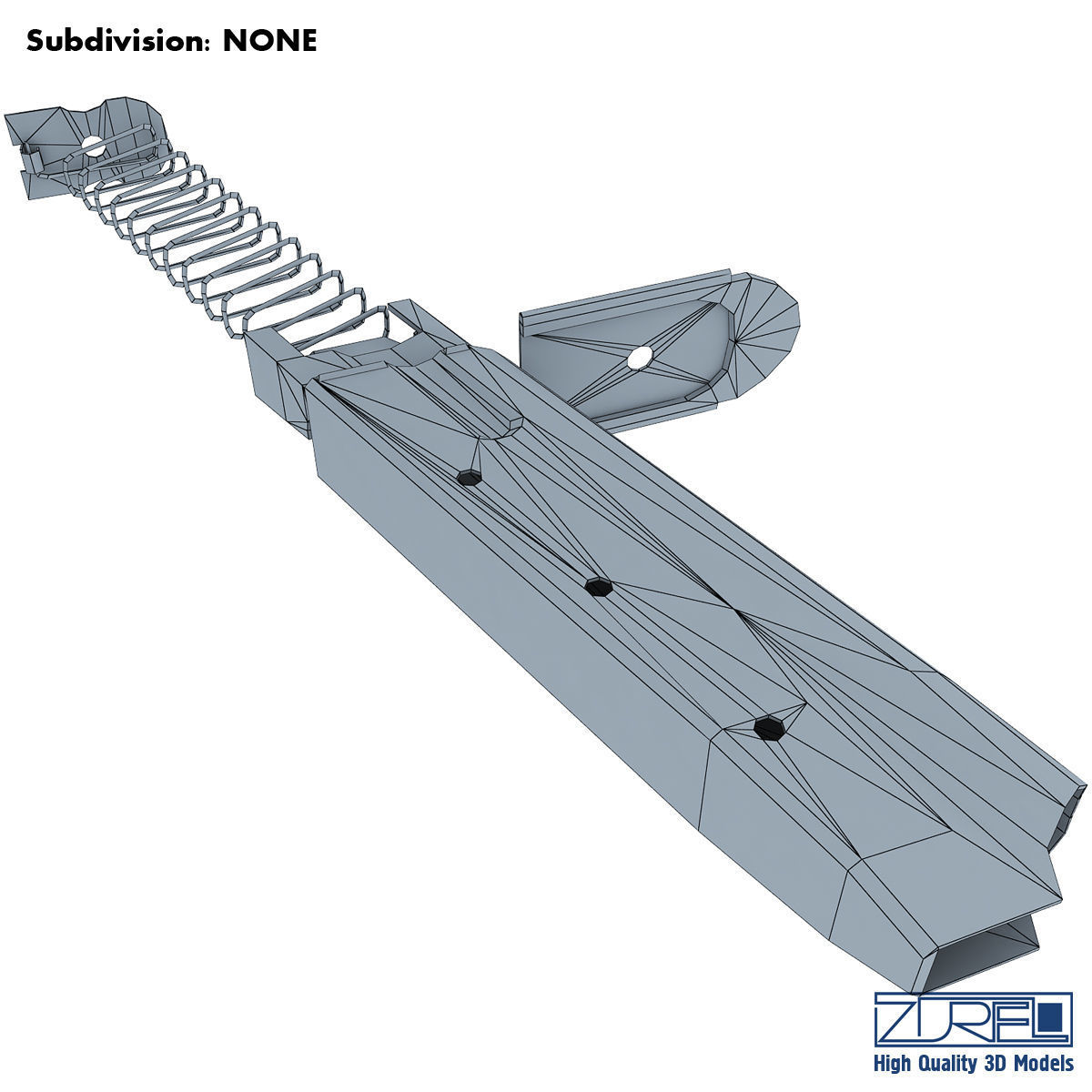 CZ 75 Low Poly v 1 Low-poly 3D model_27