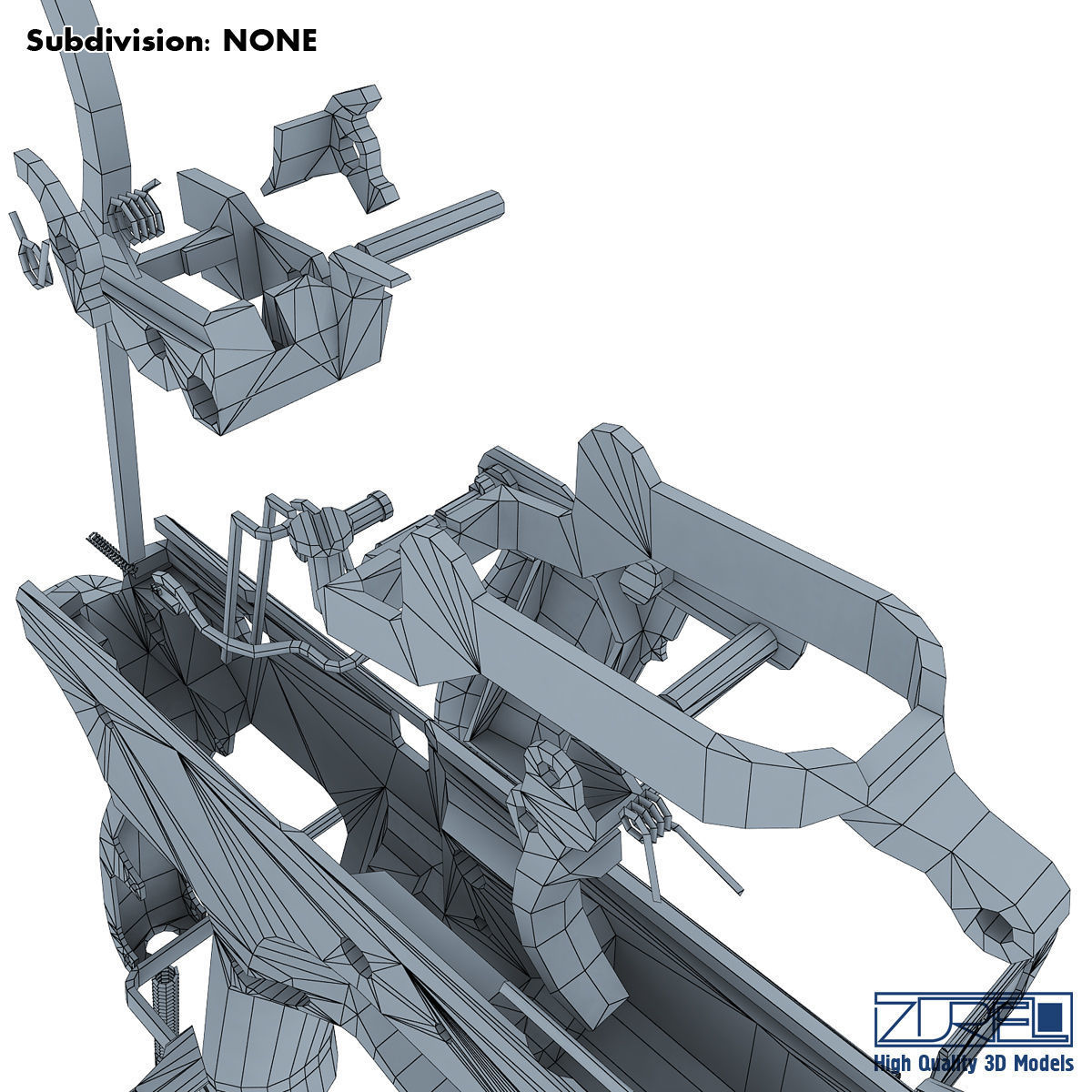 CZ 75 Low Poly v 1 Low-poly 3D model_20