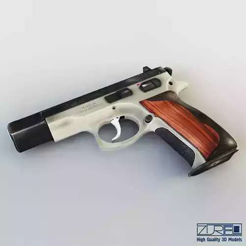 CZ 75 Low Poly v 1 Low-poly 3D model