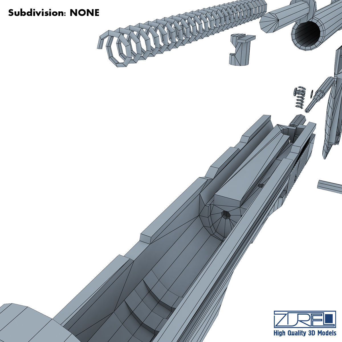 CZ 75 Low Poly v 1 Low-poly 3D model_24