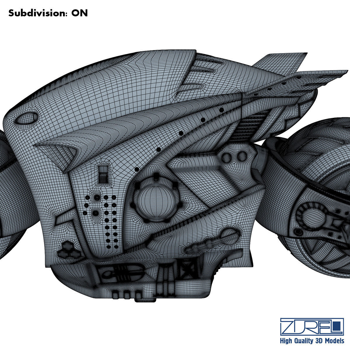 Cyber cycle 3D model_18