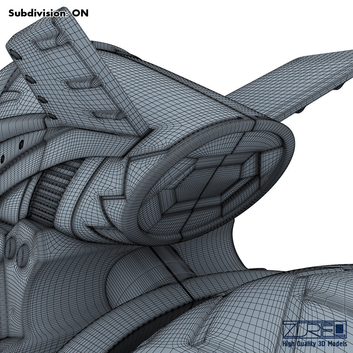 Cyber cycle 3D model_22