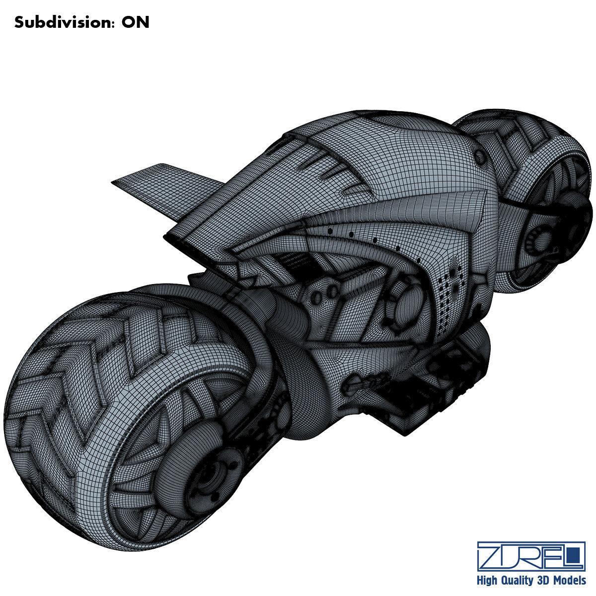 Cyber cycle 3D model_12