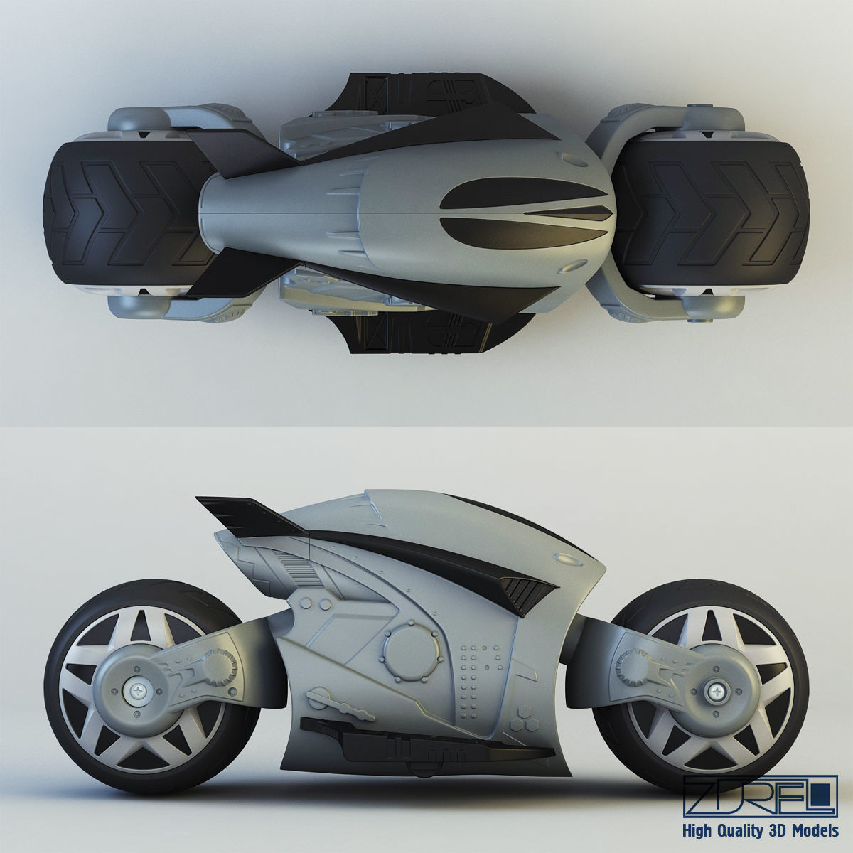 Cyber cycle 3D model_5