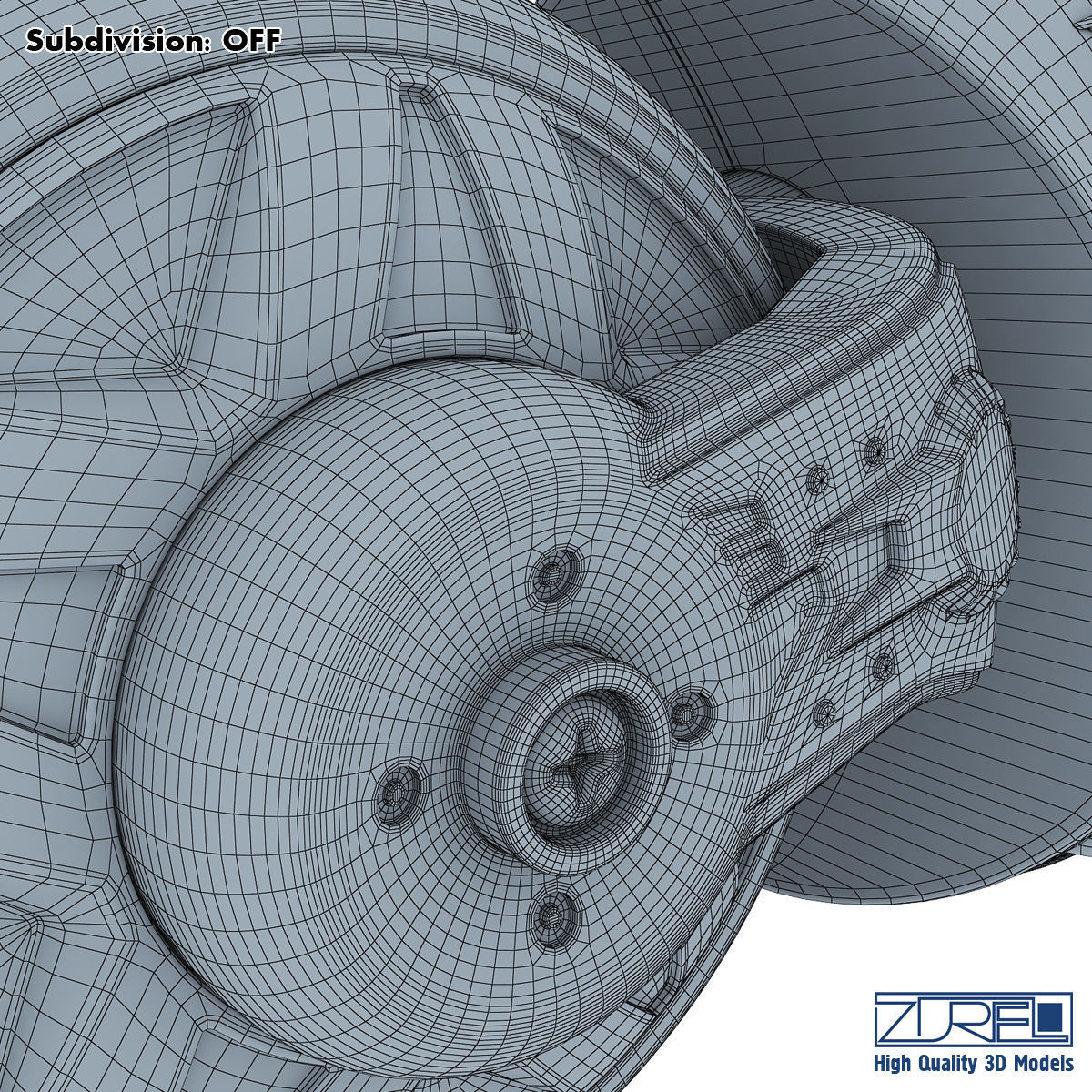 Cyber cycle 3D model_25