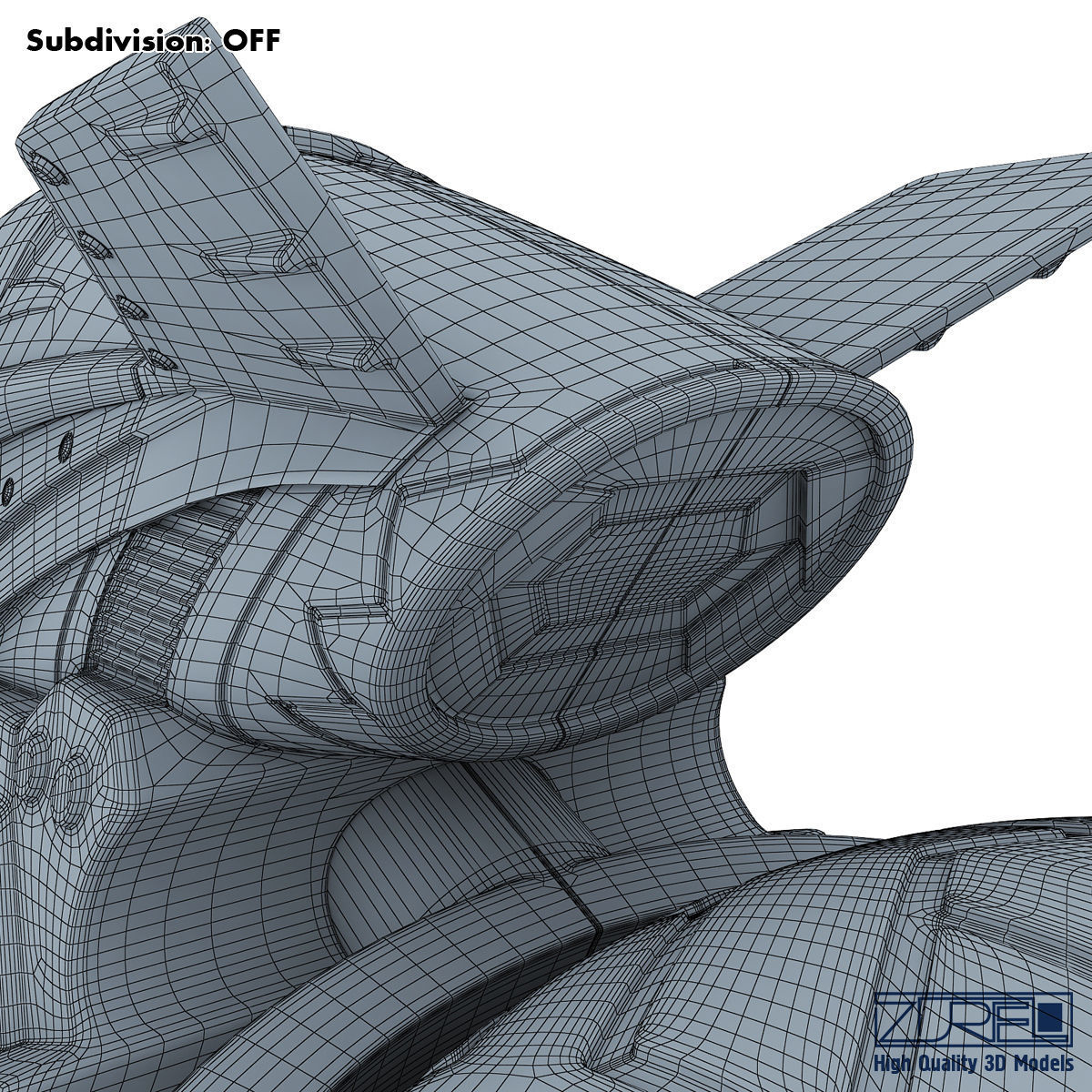 Cyber cycle 3D model_23