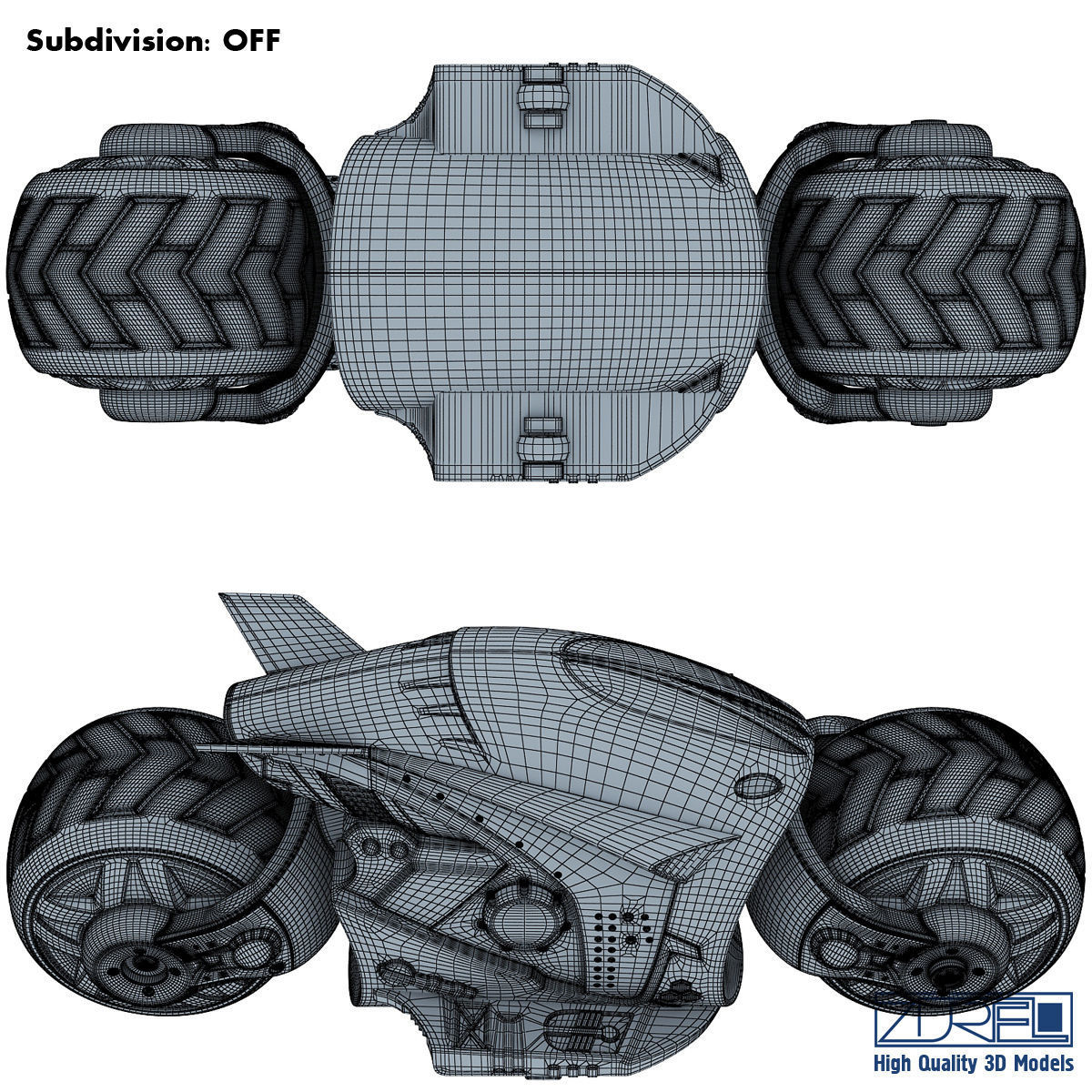 Cyber cycle 3D model_17