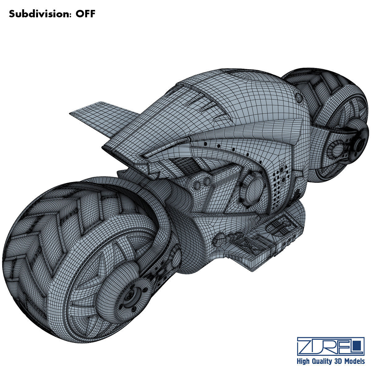 Cyber cycle 3D model_13