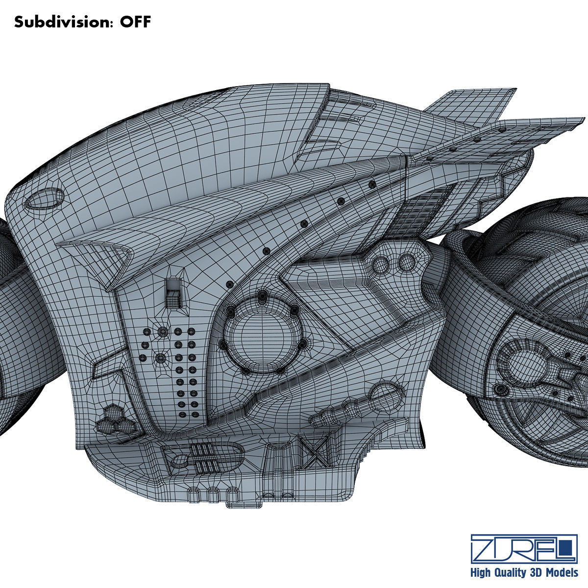 Cyber cycle 3D model_19