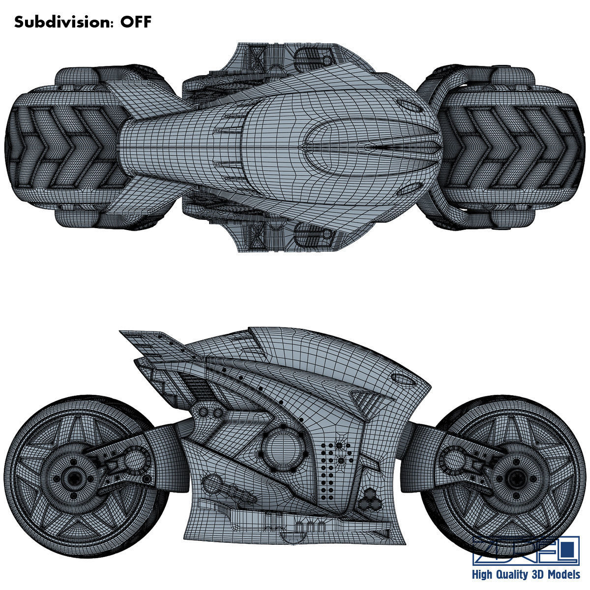 Cyber cycle 3D model_15