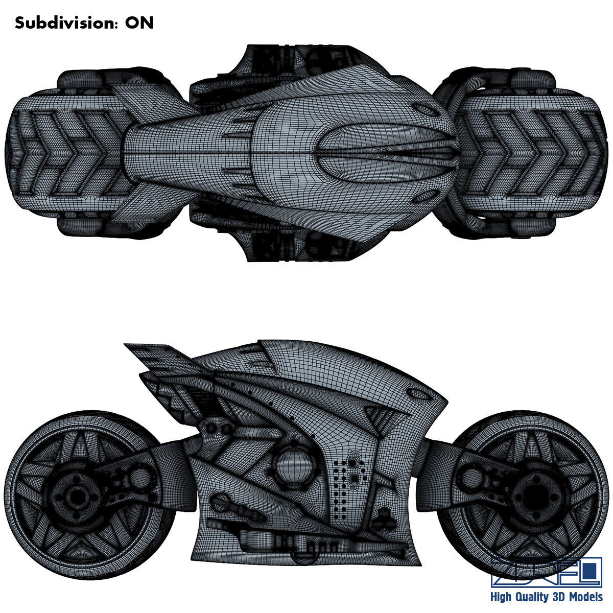 Cyber cycle 3D model_14