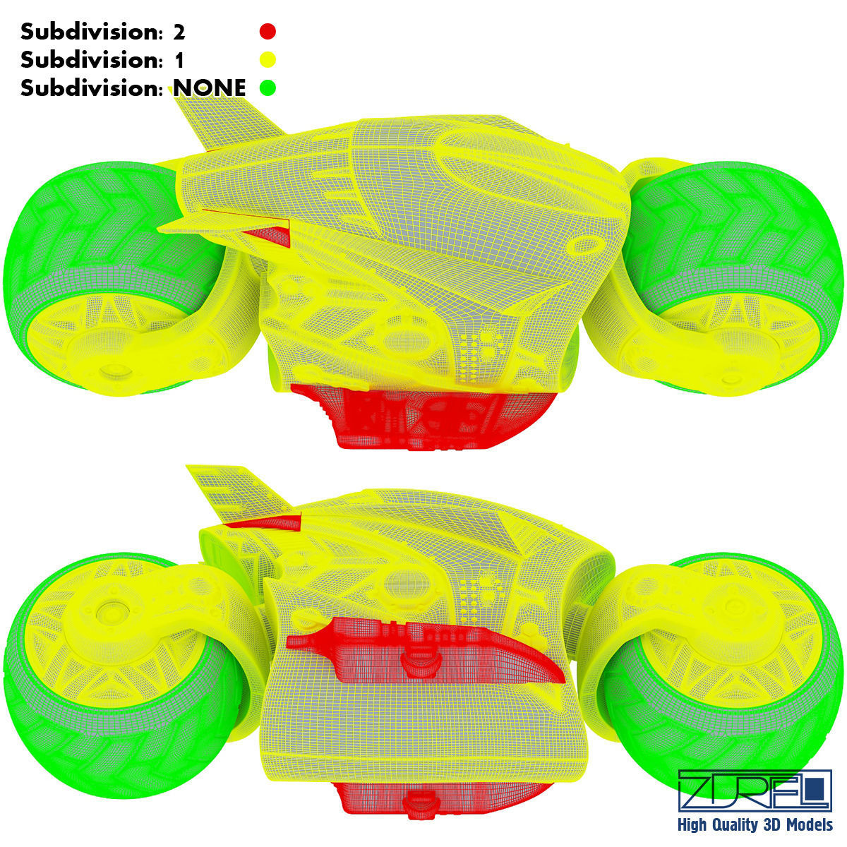 Cyber cycle 3D model_27