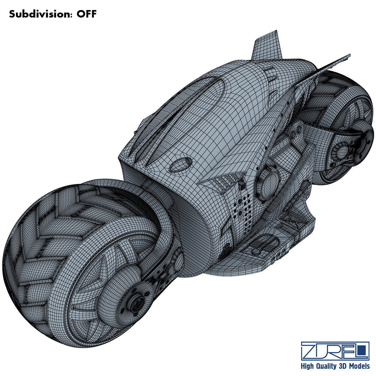 Cyber cycle 3D model_11
