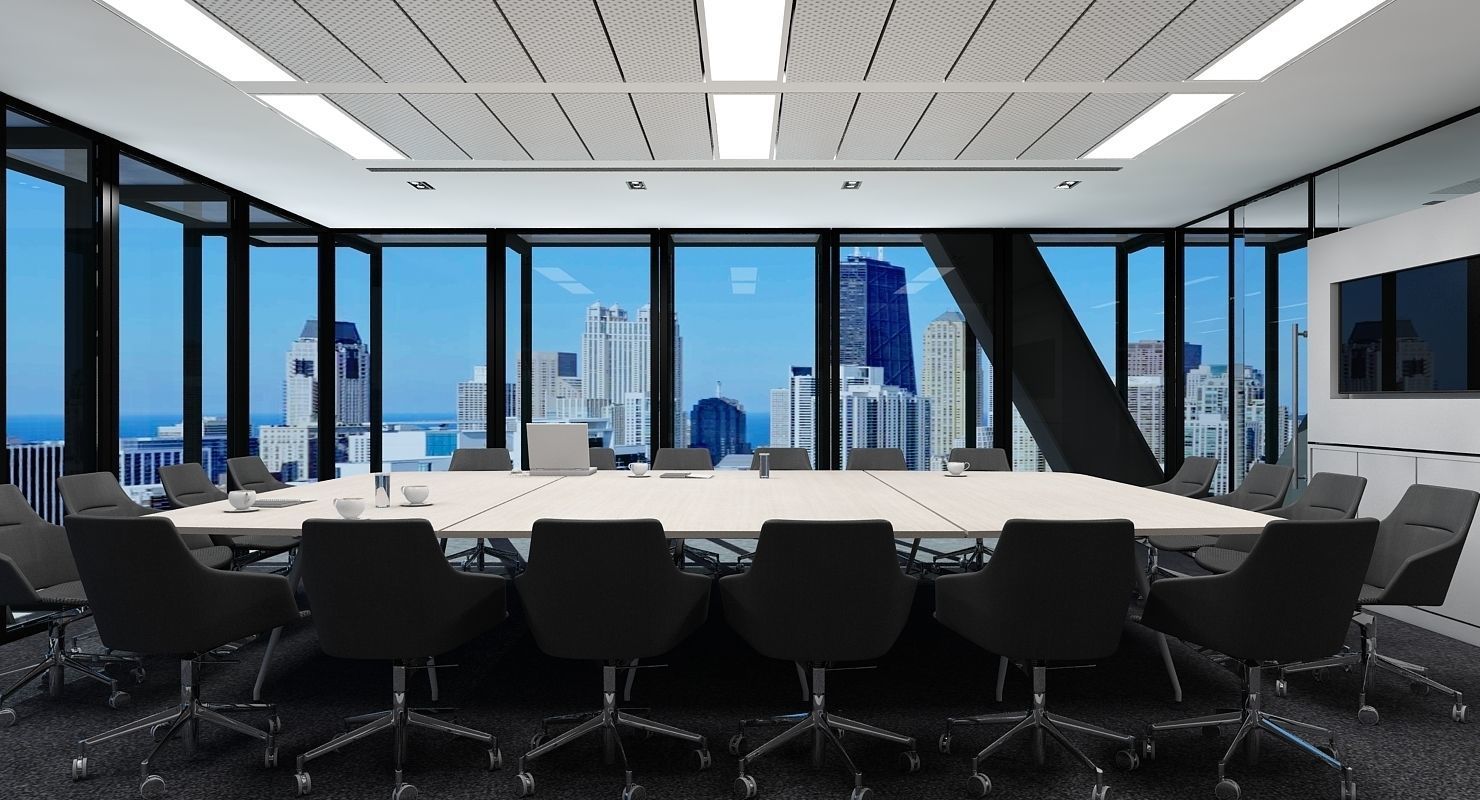 Full Office Interior 26 3D model_22