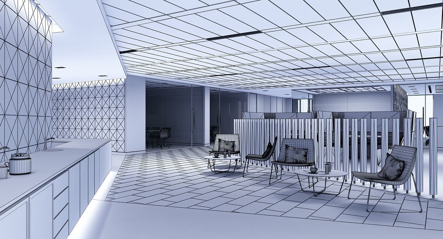 Full Office Interior 26 3D model_15