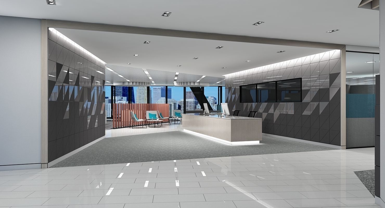 Full Office Interior 26 3D model_6