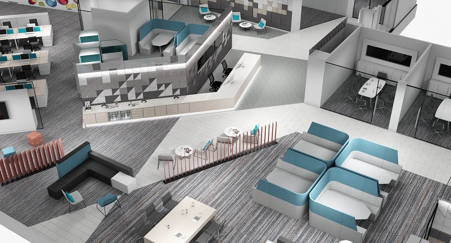 Full Office Interior 26 3D model_20