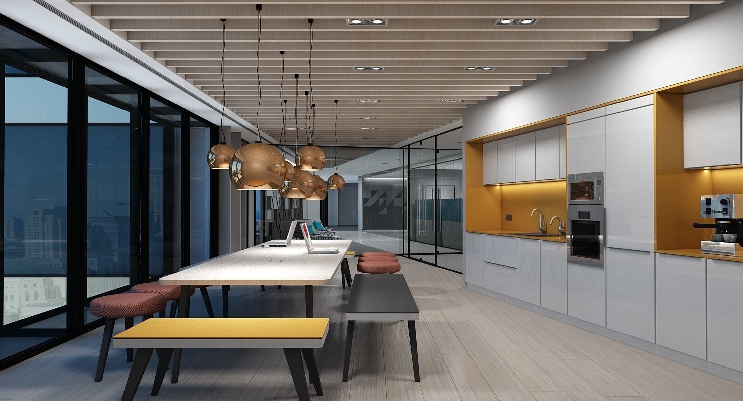 Full Office Interior 26 3D model_2