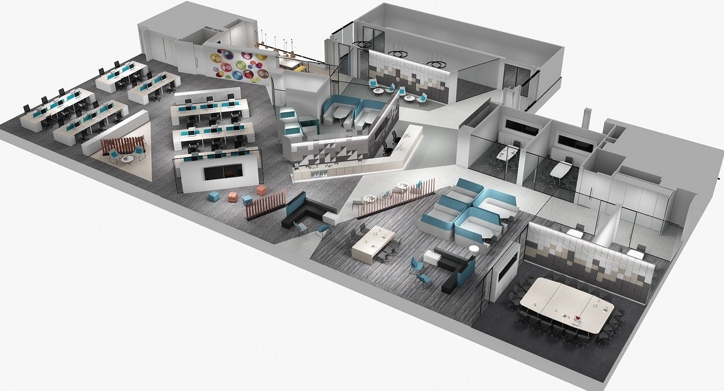 Full Office Interior 26 3D model_18