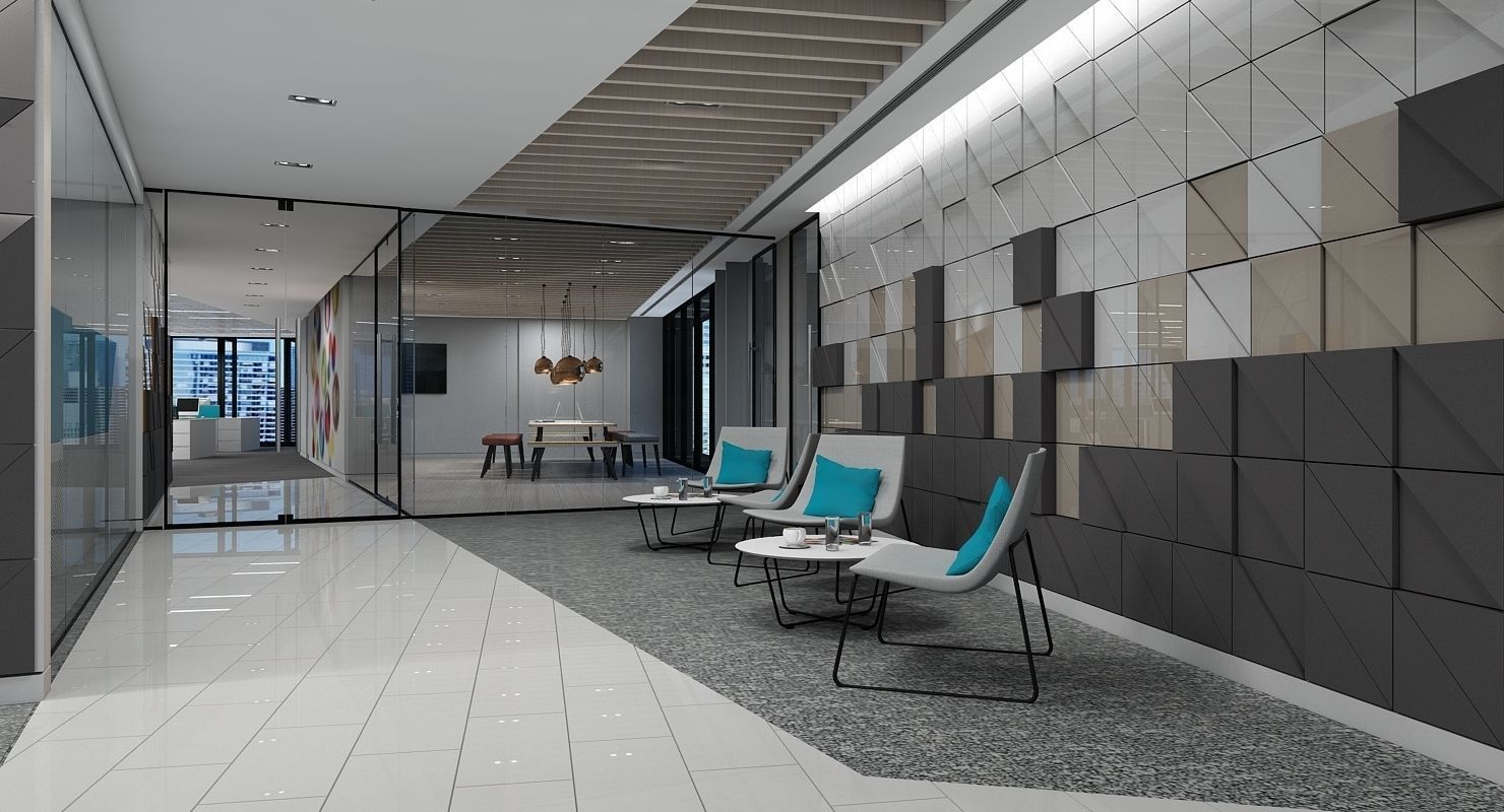 Full Office Interior 26 3D model_5