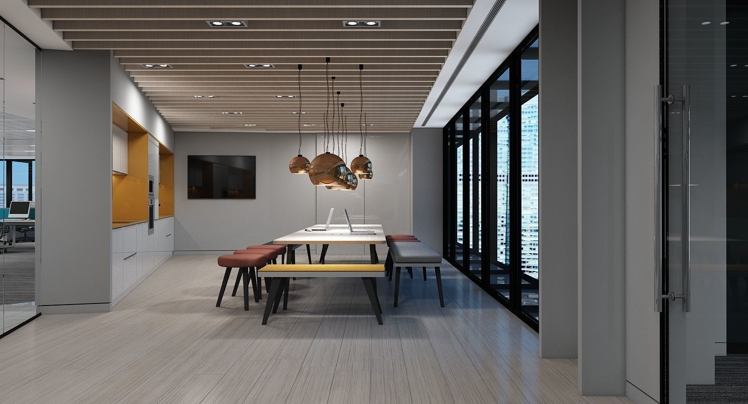 Full Office Interior 26 3D model_11