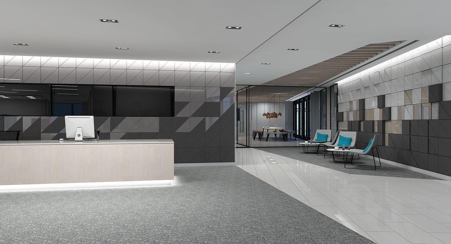 Full Office Interior 26 3D model_7