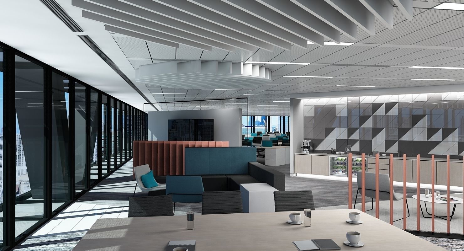 Full Office Interior 26 3D model_12