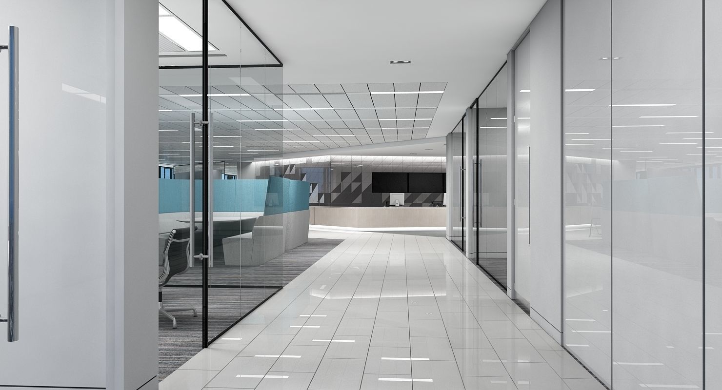 Full Office Interior 26 3D model_13