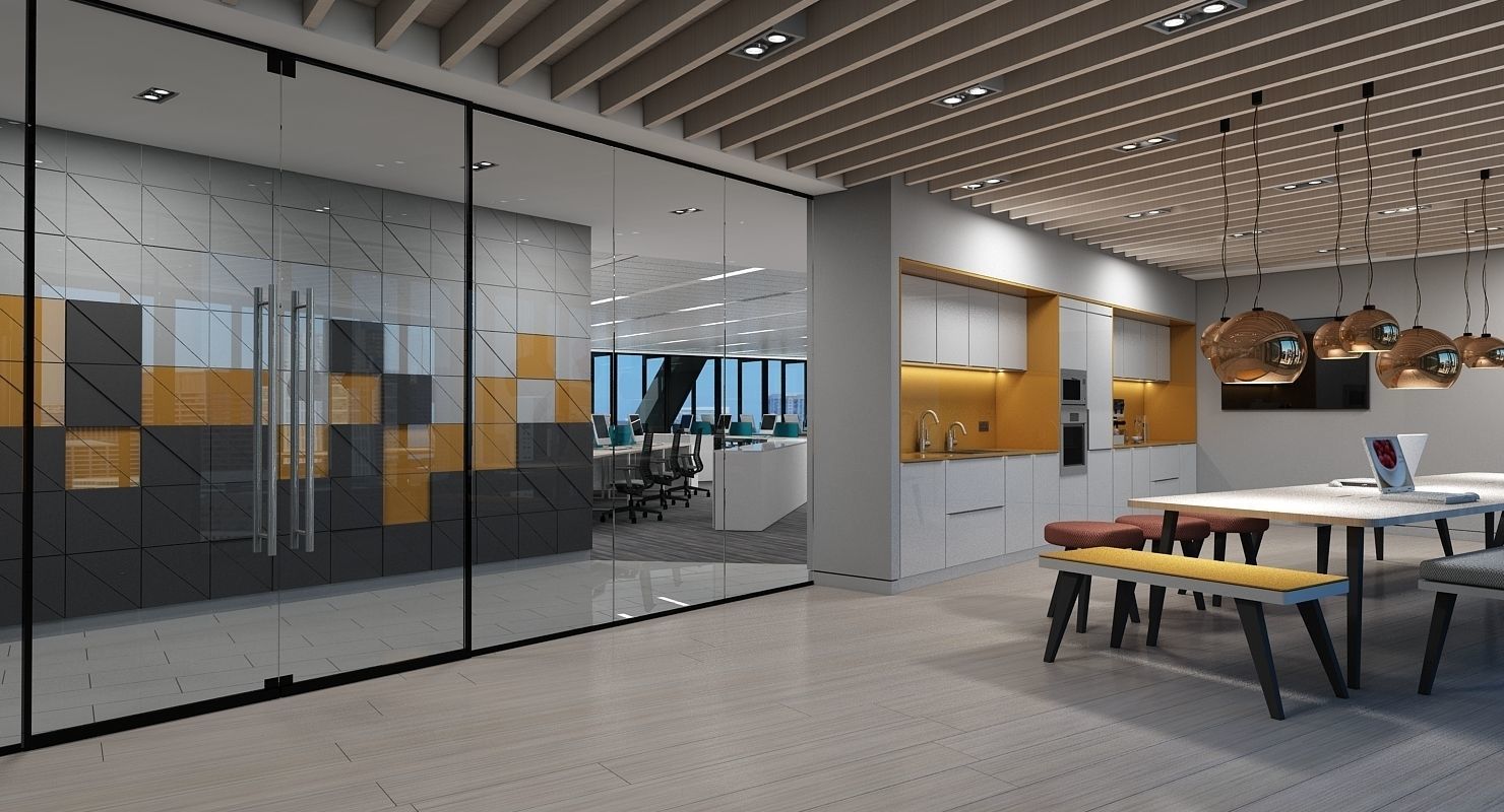 Full Office Interior 26 3D model_3