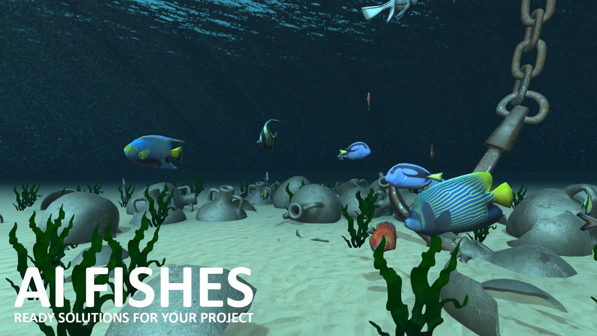 AI Fishes - ready solutions for your project for Unity Low-poly 3D model_12