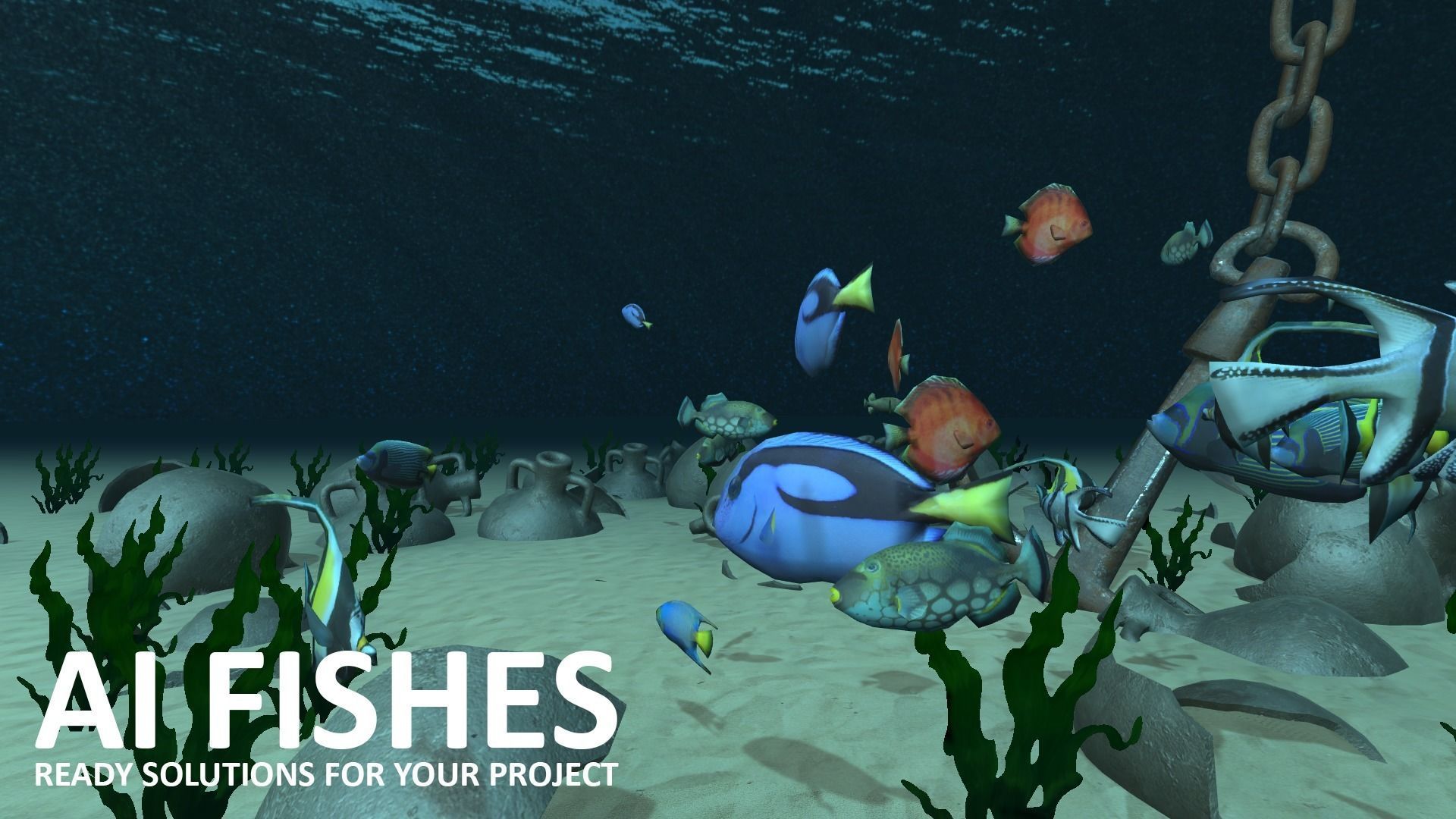 AI Fishes - ready solutions for your project for Unity Low-poly 3D model_22
