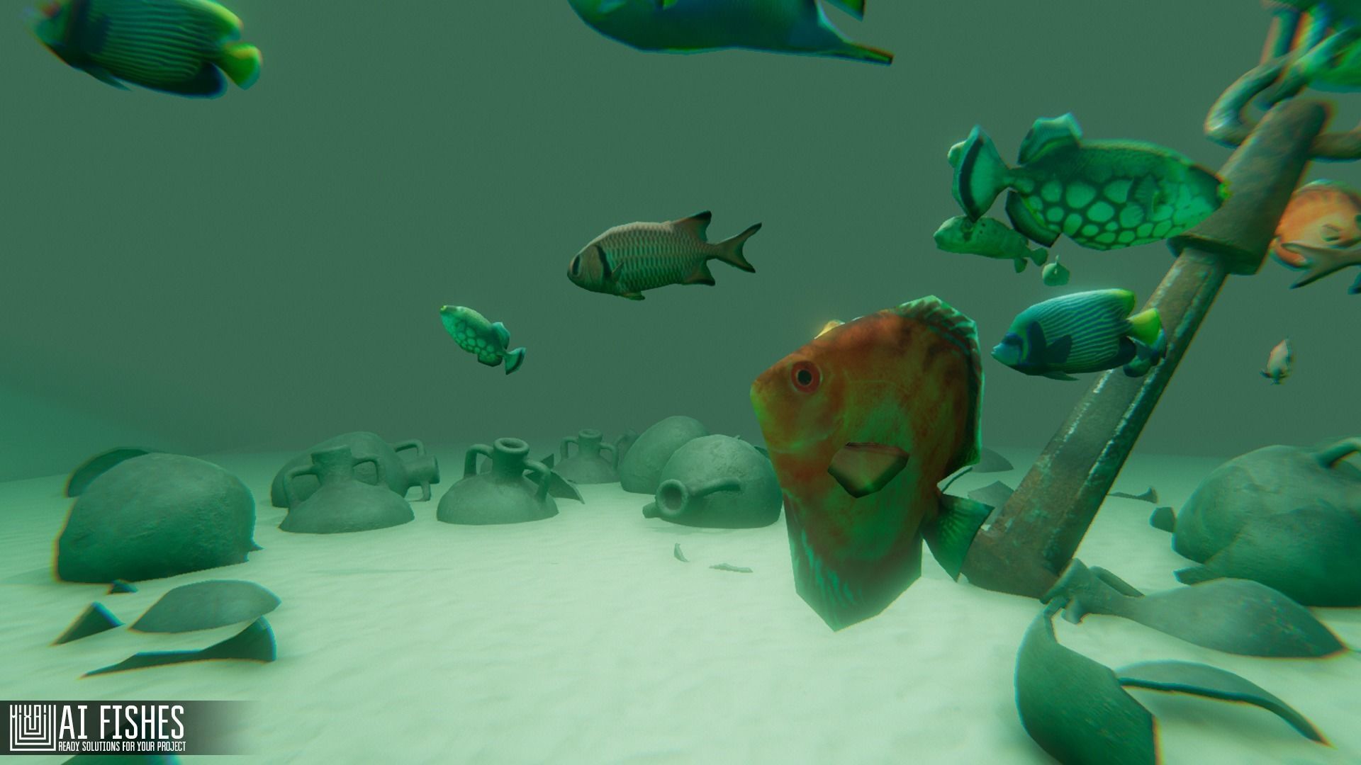 AI Fishes - ready solutions for your project for Unity Low-poly 3D model_4