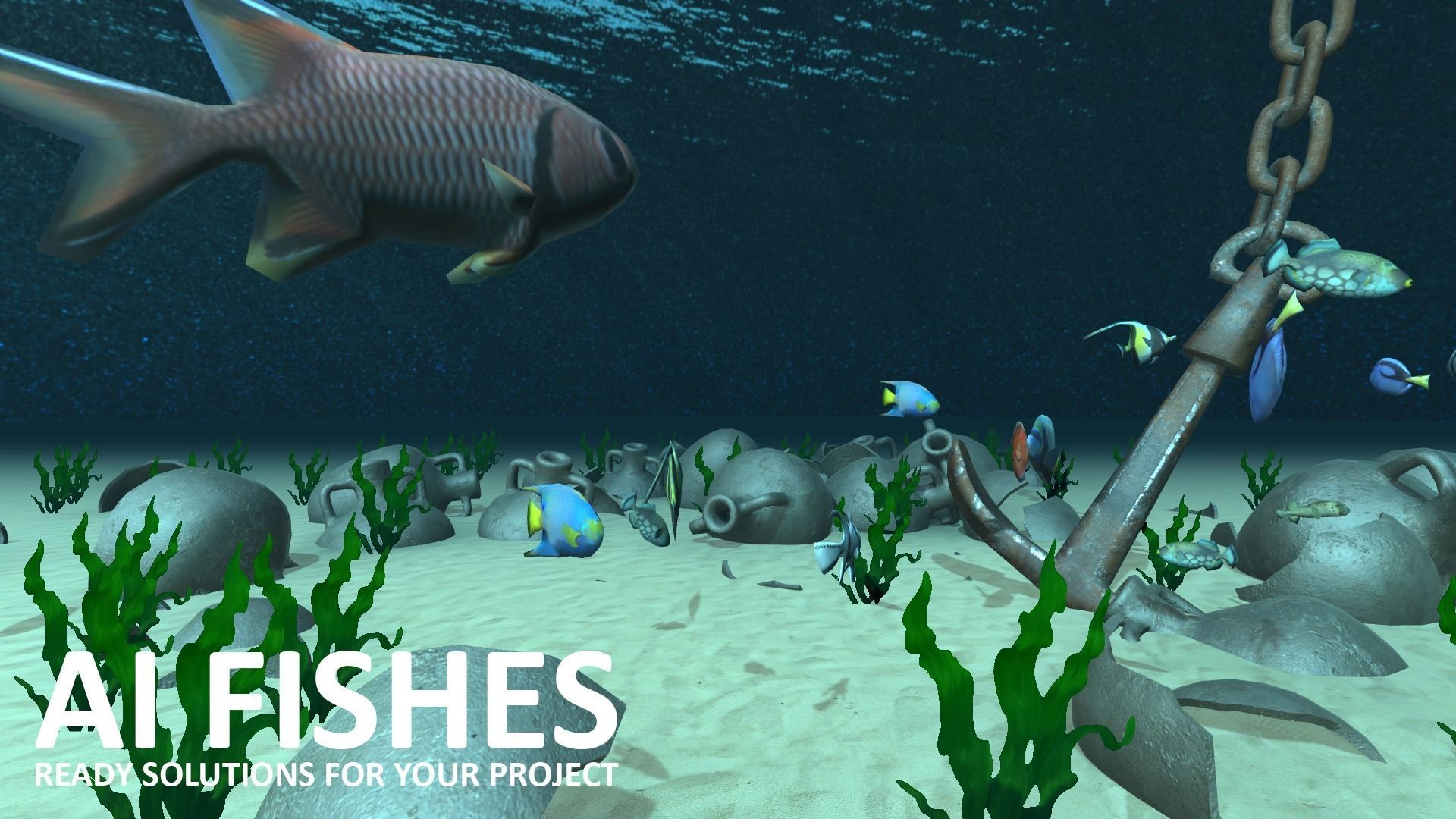 AI Fishes - ready solutions for your project for Unity Low-poly 3D model_14