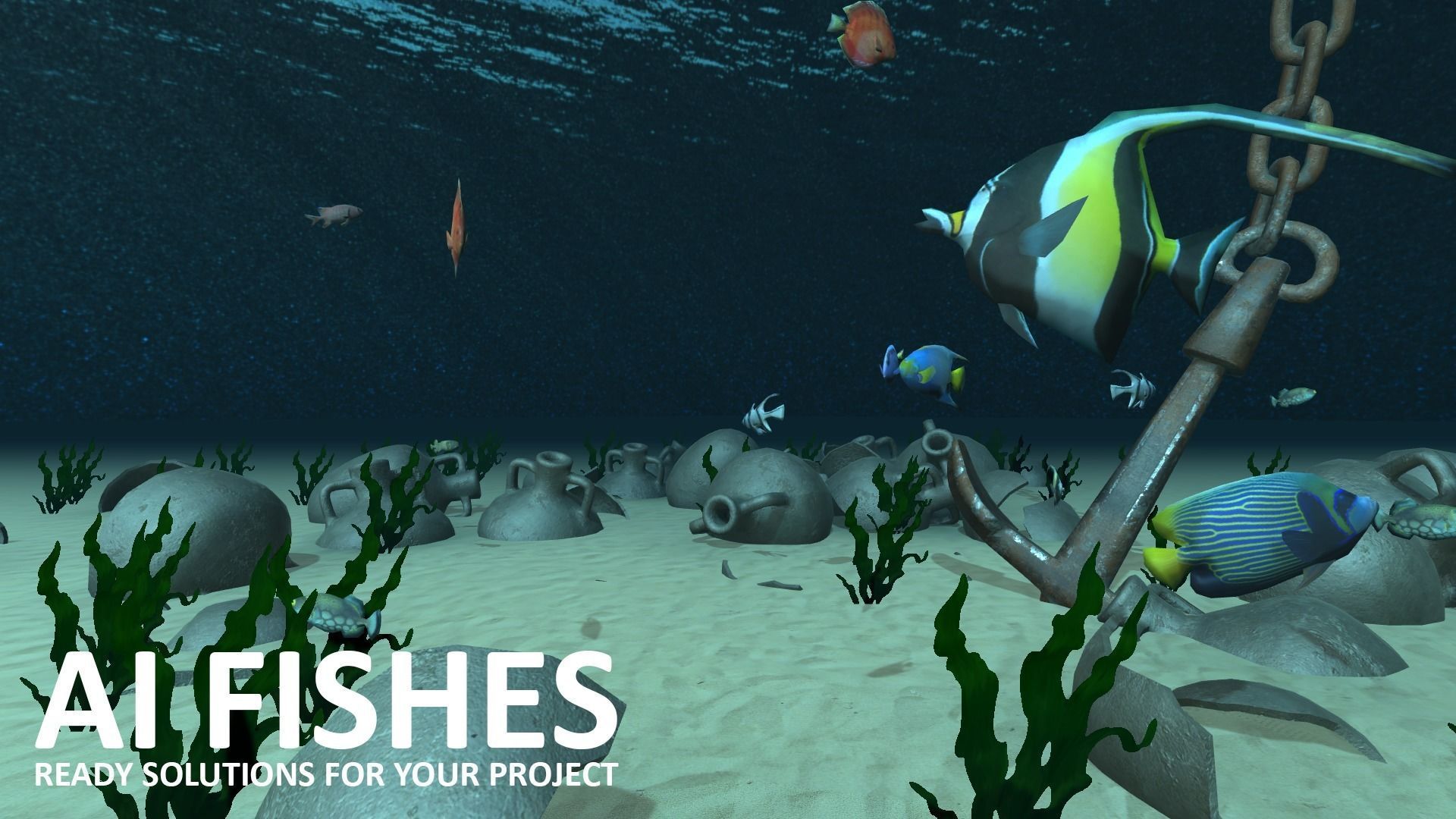 AI Fishes - ready solutions for your project for Unity Low-poly 3D model_19