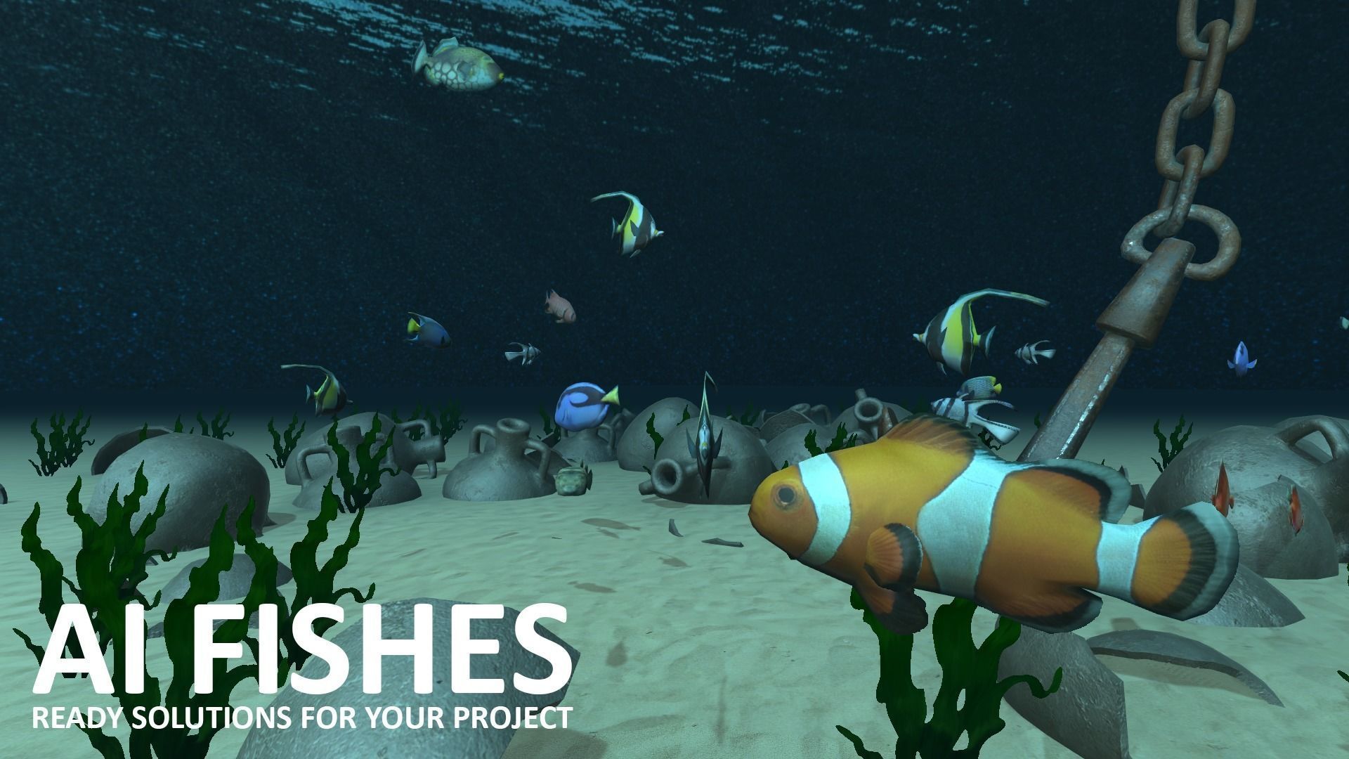 AI Fishes - ready solutions for your project for Unity Low-poly 3D model_16