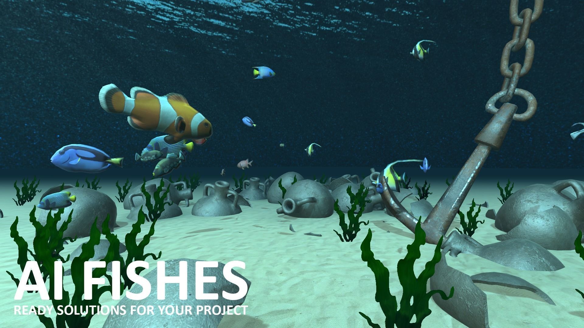 AI Fishes - ready solutions for your project for Unity Low-poly 3D model_20